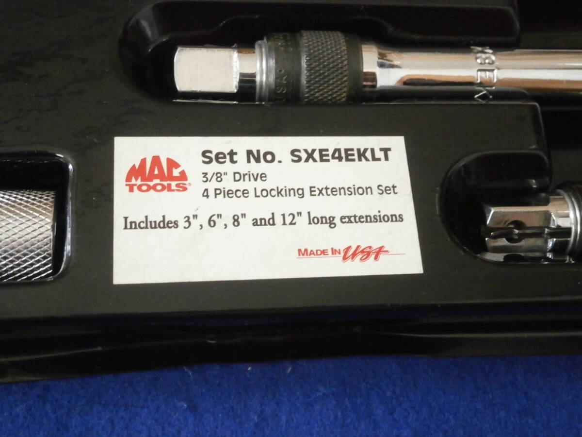  Mac tool MAC TOOLS difference included 3/8sq (9.5mm) locking extension bar 4 pcs set SXE4EKLT lock attaching extension 