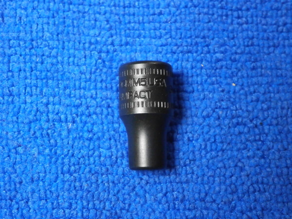 未使用 スナップオン Snap-on マグネット シャロー パワー ソケット 5mm MGMM5 差込1/4sq (6.3mm) 磁石付き 6角_画像4