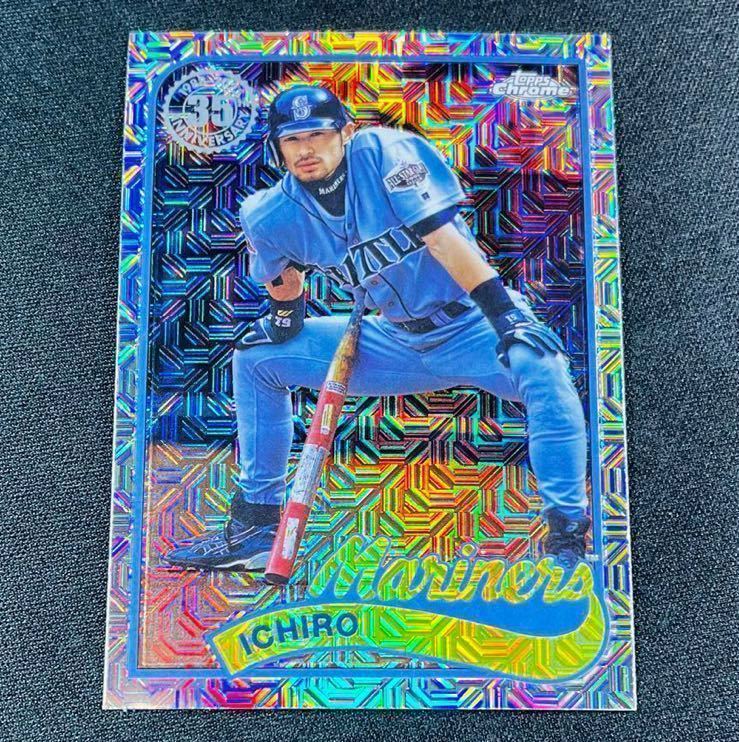 最新 2024 Topps Series 1 Silver Pack イチロー Chrome リフラクターカード No.T89C-58 シリーズ1 シルバーパック_画像1