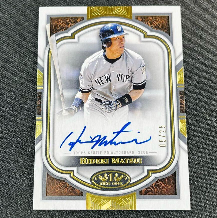 2023 Topps Tier One 75シリ 直筆サイン 松井秀喜 MLB実物SSO 2023 Topps Tier One 75シリ 直筆サイン 松井秀喜 MLB実物SSO