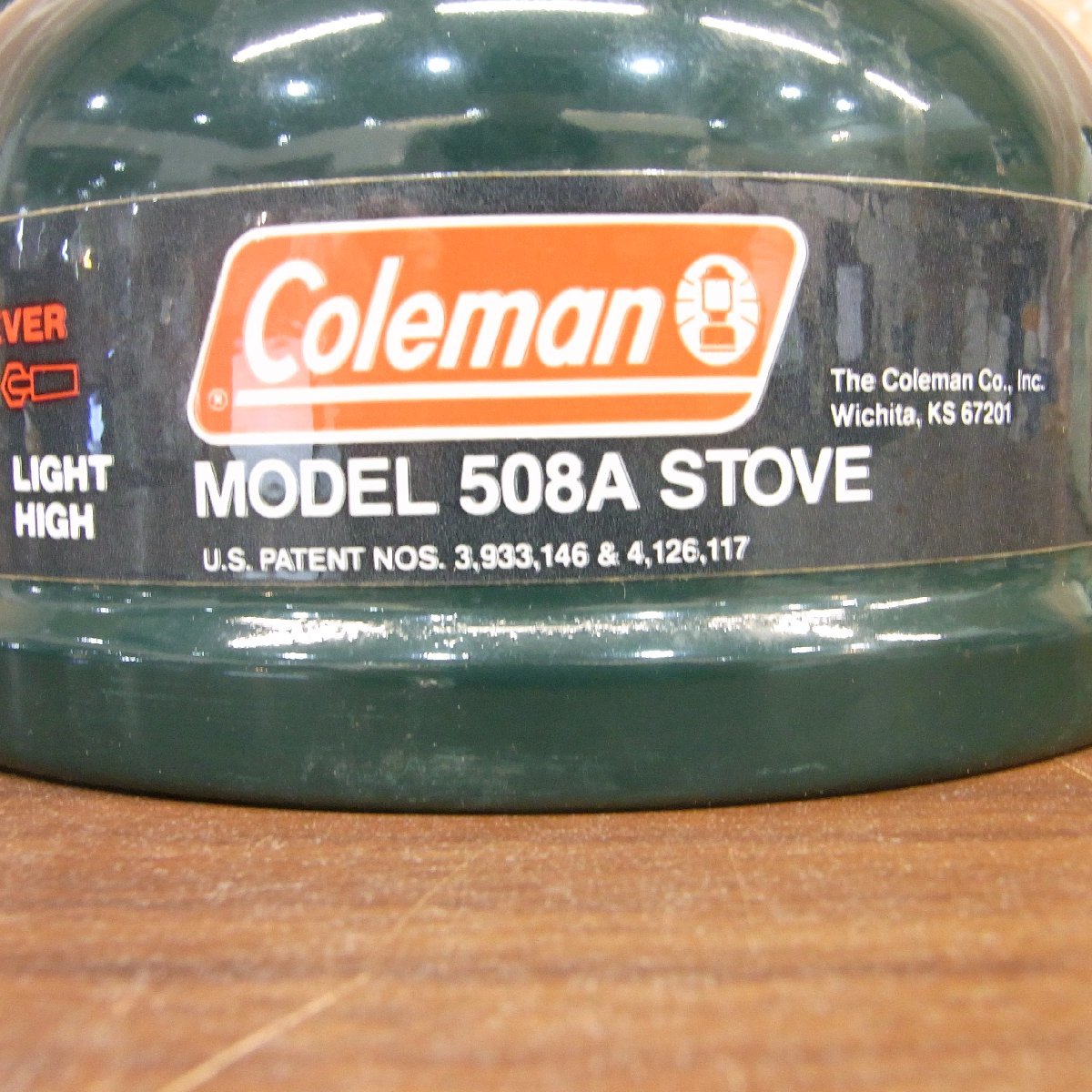 3701T Coleman コールマン 508A STOVE ストーブ シングルバーナー ホワイトガソリン用 ケース付き 着火・ポンピング確認済_画像4