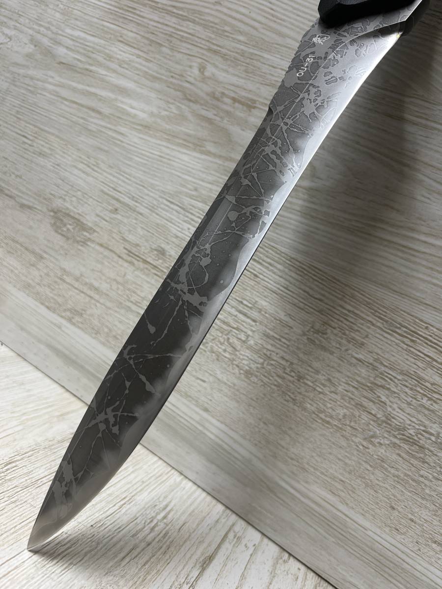 KNIFE) KIKU KNIVES JUNYO -隼鷹- [KM-725]  未使用美品！  spyderco benchmade coldsteel helle esee kikuknivesの画像2