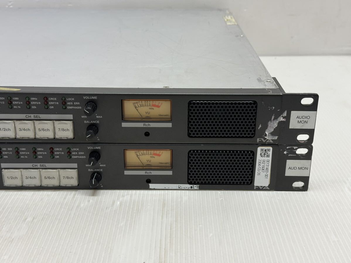 FVA DAM1000B マルチフォーマット音声モニター　2台_画像4