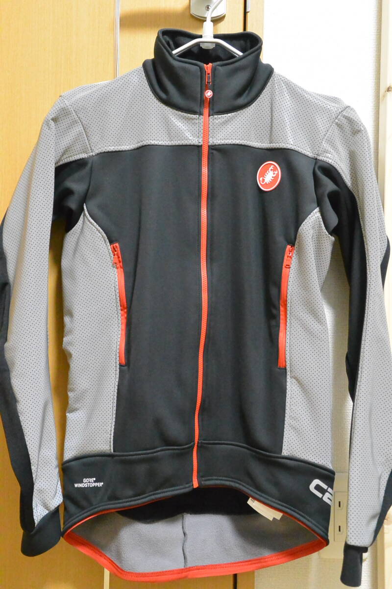 【中古1回使用】CASTELLI カステリ MORTIROLO REFLEX JACKET／Sサイズ／ブラック／