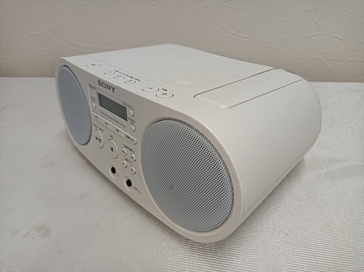 QAZ13008★SONY ソニー　ZS-S40 パーソナルオーディオシステム ワイドFM対応　AM/FM/CD　難あり_画像2