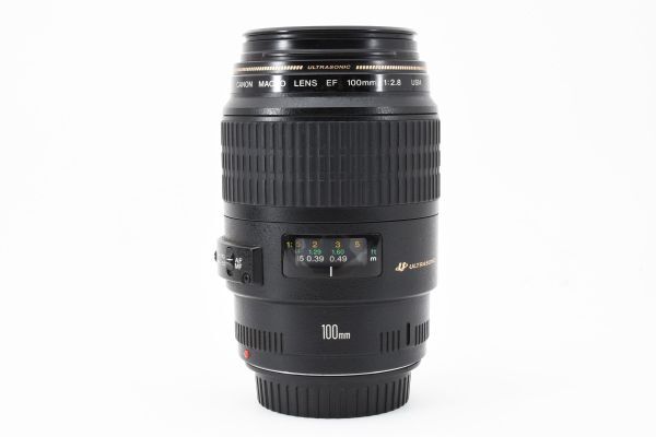 完動良品 Canon Macro Lens EF 100mm F2.8 USM AF Lens ET-67 フード付 単焦点 中望遠 マクロレンズ キヤノン EF フルサイズ対応 ※1 #1149の画像8
