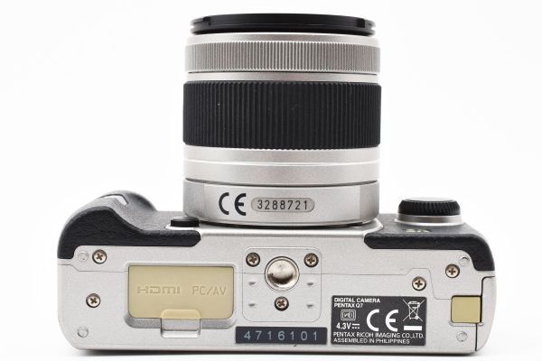 シャッター7,077回 PENTAX Q7 + Smc 5-15mm F2.8-4.5 シルバー 標準レンズ付 ミラーレス一眼 デジタルカメラ / ペンタックス Q Mount #4729の画像9