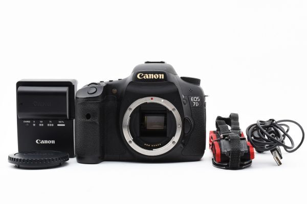 実用動作品 Canon EOS 7D Body AF SLR Digital Camera ボディ デジタル一眼レフカメラ / キヤノン EF Mount APS-C 充電器付 ※1 #4732