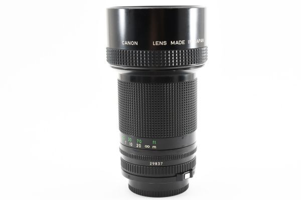 完動美品 Canon Lens New FD 200mm F2.8 MF 大口径 単焦点 望遠 レンズ / キヤノン NFD Mount フード組込式 軽量 ボケ味抜群 #8009_画像9