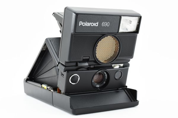 Polaroid 690 50th Anniversary Model Instant Film Camera 記念モデル ポラロイド インスタントカメラ 木箱 シャッター,フラッシュOK #096_画像4