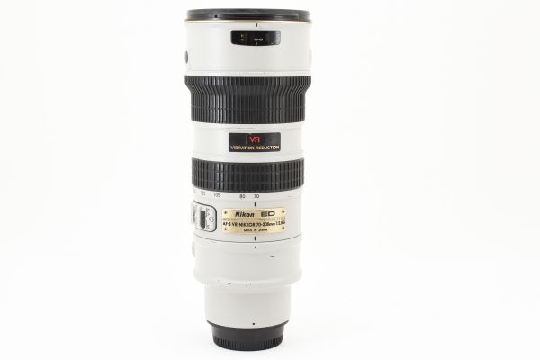 希少動作品 Nikon AF-S VR-NIKKOR 70-200mm F2.8 G ライトグレー 手ブレ補正 大口径 望遠 ズームレンズ ニコン F フルサイズ対応 ※1 #5181の画像8