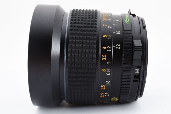 完動美品 Mamiya Mamiya-Sekor C 45mm F2.8 MF Wide Lens M645用 単焦点 広角 レンズ / マミヤ セコール 専用ケース付 #8138_画像6