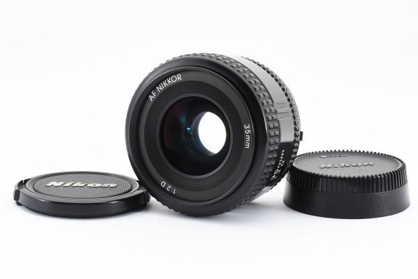 完動良品 Nikon AF Nikkor 35mm F2 D Wide Lens 大口径 広角 レンズ / ニコン Fマウント用 AF一眼レフ用 交換レンズ ※1 #8143_画像1