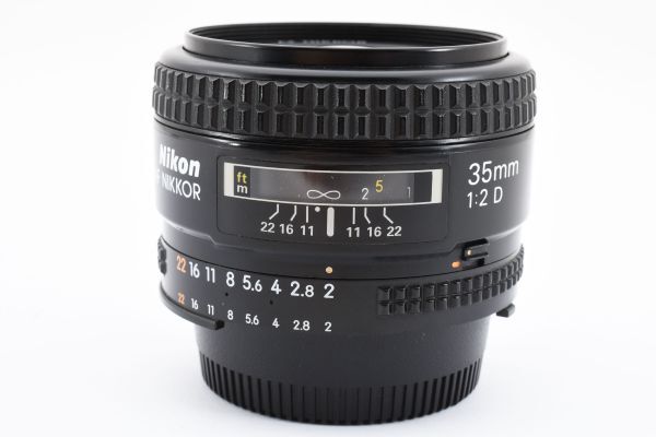 完動良品 Nikon AF Nikkor 35mm F2 D Wide Lens 大口径 広角 レンズ / ニコン Fマウント用 AF一眼レフ用 交換レンズ ※1 #8143_画像8