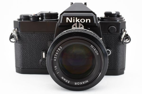通電,シャッター全速OK Nikon FE Black Ai Nikkor 50mm F1.4 Lens MF SLR Film Camera ブラック MF一眼レフ フィルムカメラ ニコン ※1 #55_画像3