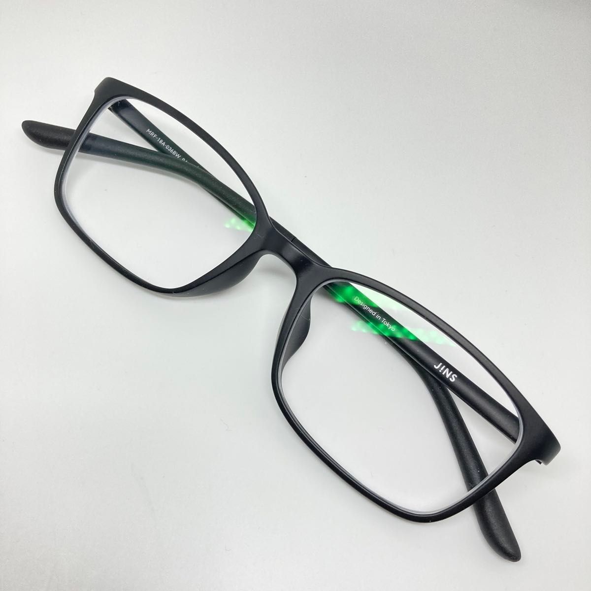 JINS MRF-18A-036 BW ブラック(94)LightWeight -Slim-