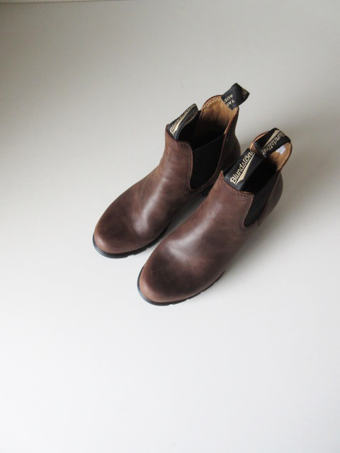 美品 Blundstone / ブランドストーン サイドゴアブーツ 5cmヒール Antique Brown 5-24.5 / レディース レザー_画像1