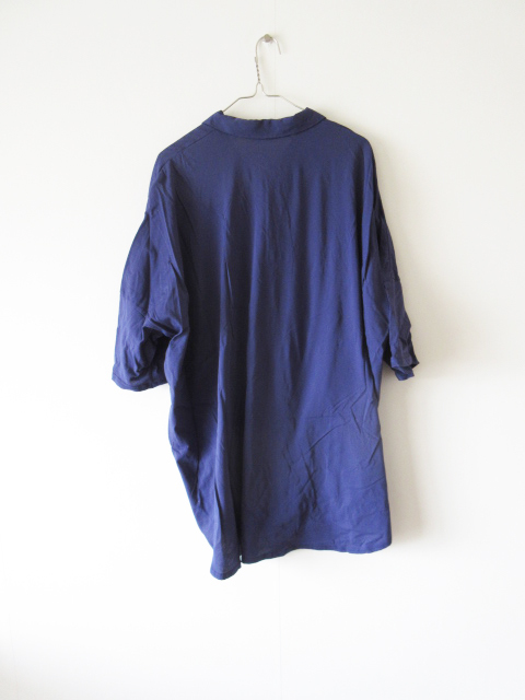 mizuiro ind / бледно-голубой Индия хлопок большой размер рубашка BLUE / блуза cut and sewn женский 