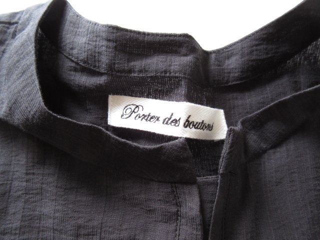 美品 2023 Porter des boutons / ポルテデブトン P-23122 jamdani ドレス BLACK / レディース ワンピース_画像7