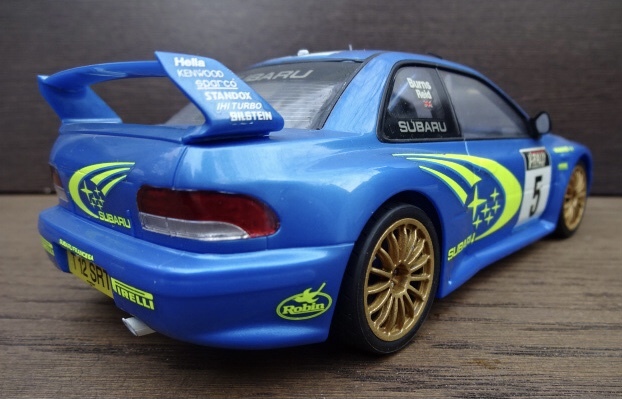 完成品　当時物　1/24 SUBARU IMPREZA スバル　インプレッサ　ラリー　バーンズ　プラモデル_画像6