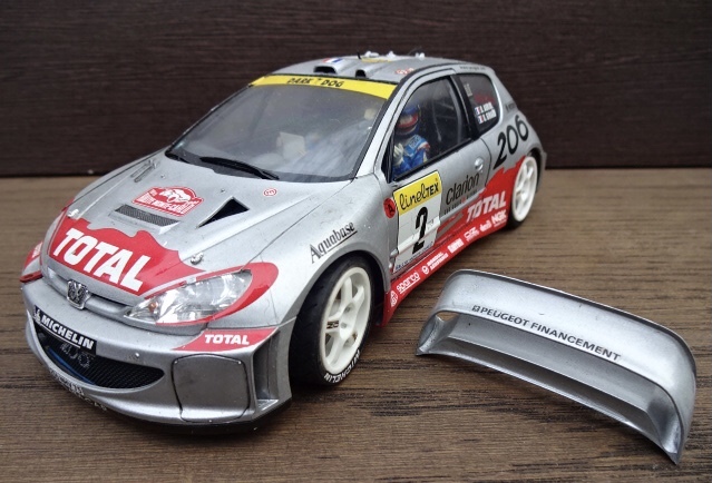 完成品 1/24　タミヤ　プジョー　206 WRC Tamiya Peugeot 206 WRC 2001 オリオール　プラモデル_画像1