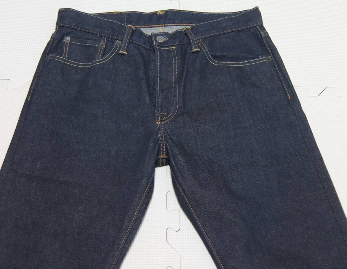 Levi's 501S スキニー デニムパンツ 紺 W32 リーバイス ボタンフライ 34268-0001の画像4