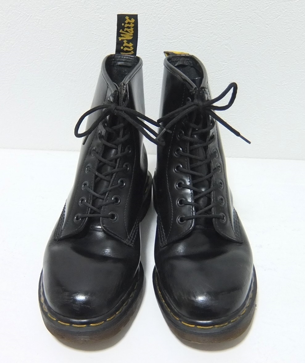 英国製 Dr.Martens ドクターマーチン ８ホールブーツ 黒 UK8 ブラック イングランド製_画像3