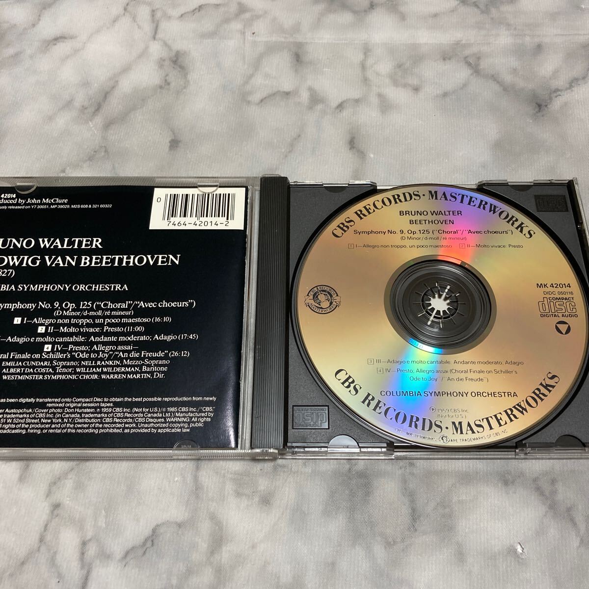 CD 中古品 Ｓｙｍｐｈｏｎｙ ９ ＆ｑｕｏｔ； Ｃｈｏｒａｌ ＆ｑｕｏｔ；／Ｂｅｅｔｈｏｖｅｎ （アーティスト） Ｗａｌｔｅｒ d42_画像2