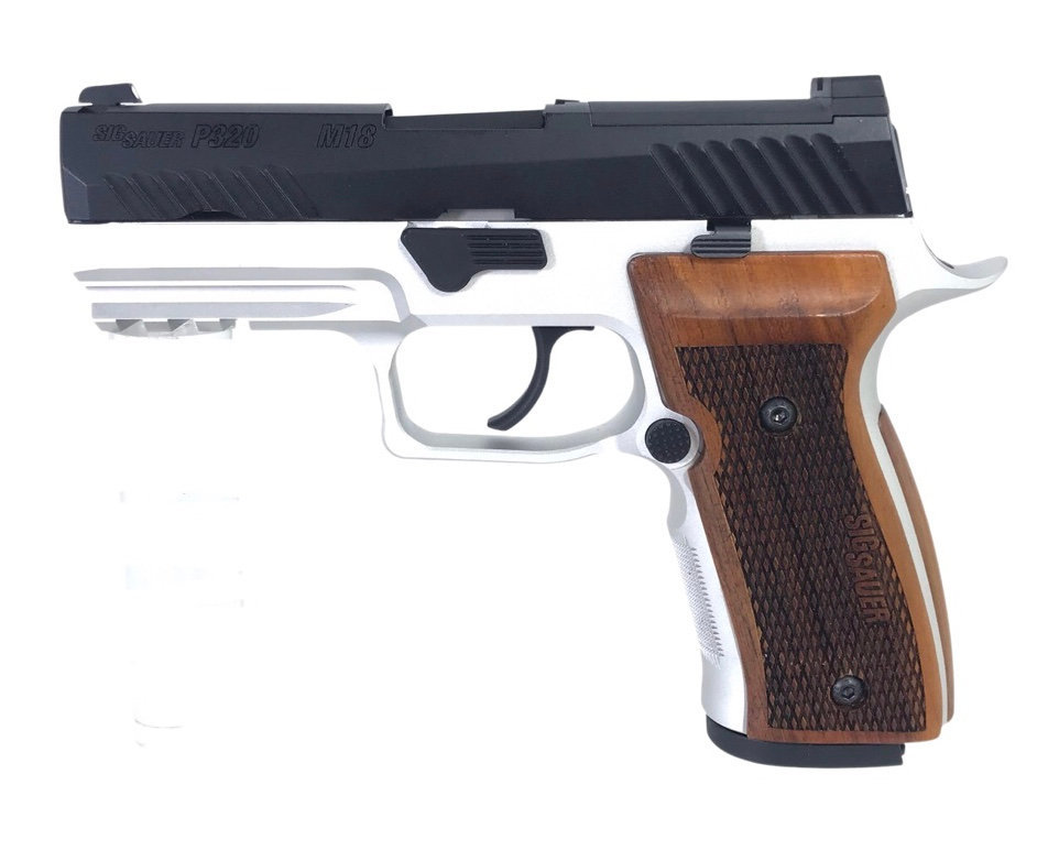 【ラスト1つ】 kimpoi Sig Sauer P320 AXG ウッドグリップ Walnut Grips CLASSIC mpx mcx m17 m18 p226 レプリカ ライラクス X-Carry VFCの画像5