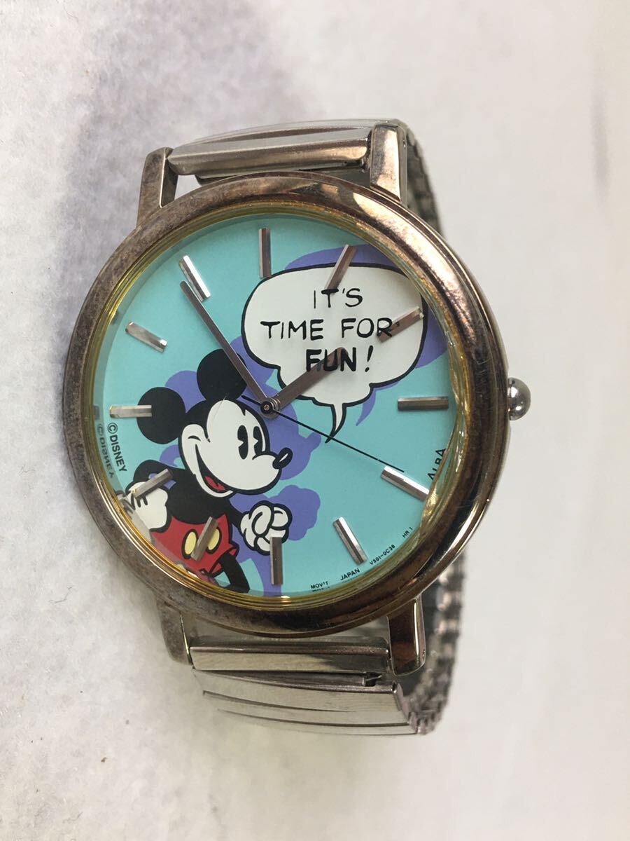 セイコー ALBL ミッキーマウス Disney クォーツ 腕時計 メンズ 動作未確認 現状渡し No45の画像1