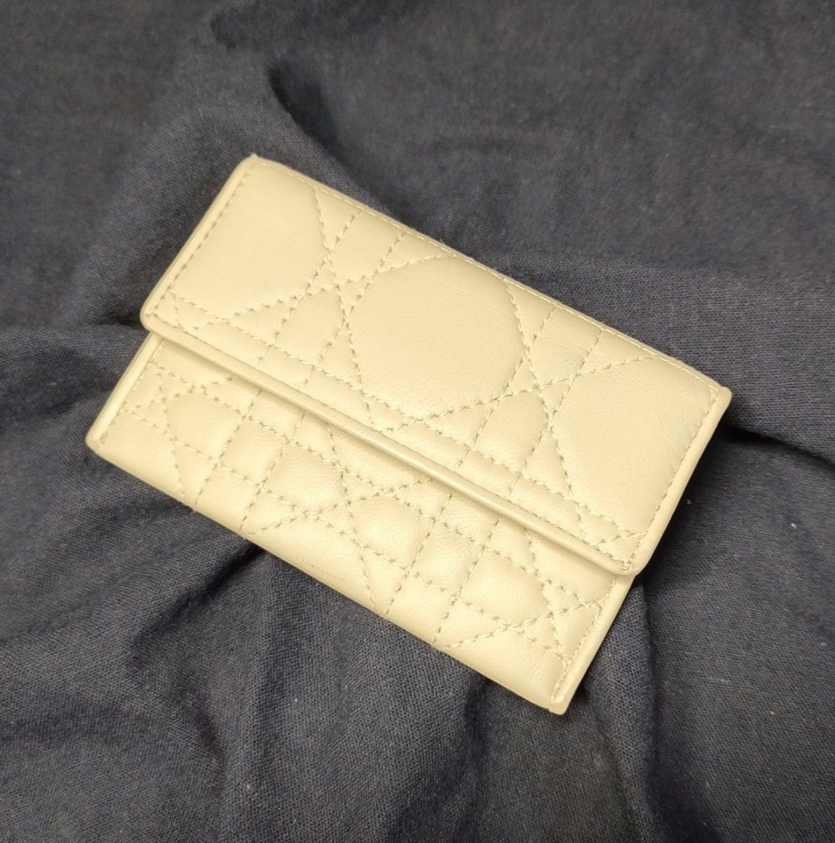 Christian Dior クリスチャンディオール 名刺入れ カナージュ ホワイト