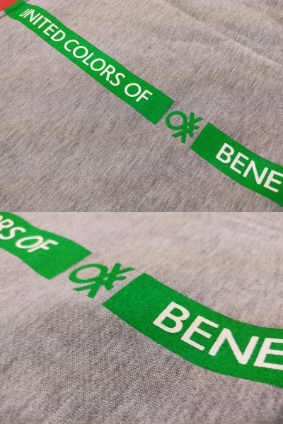 byo)L)MIX) Benetton * футболка тренировочный длинный рукав .. обратная сторона ворсистый 441533 осень-зима для ткань тонкий BENETTON* новый товар включая доставку 