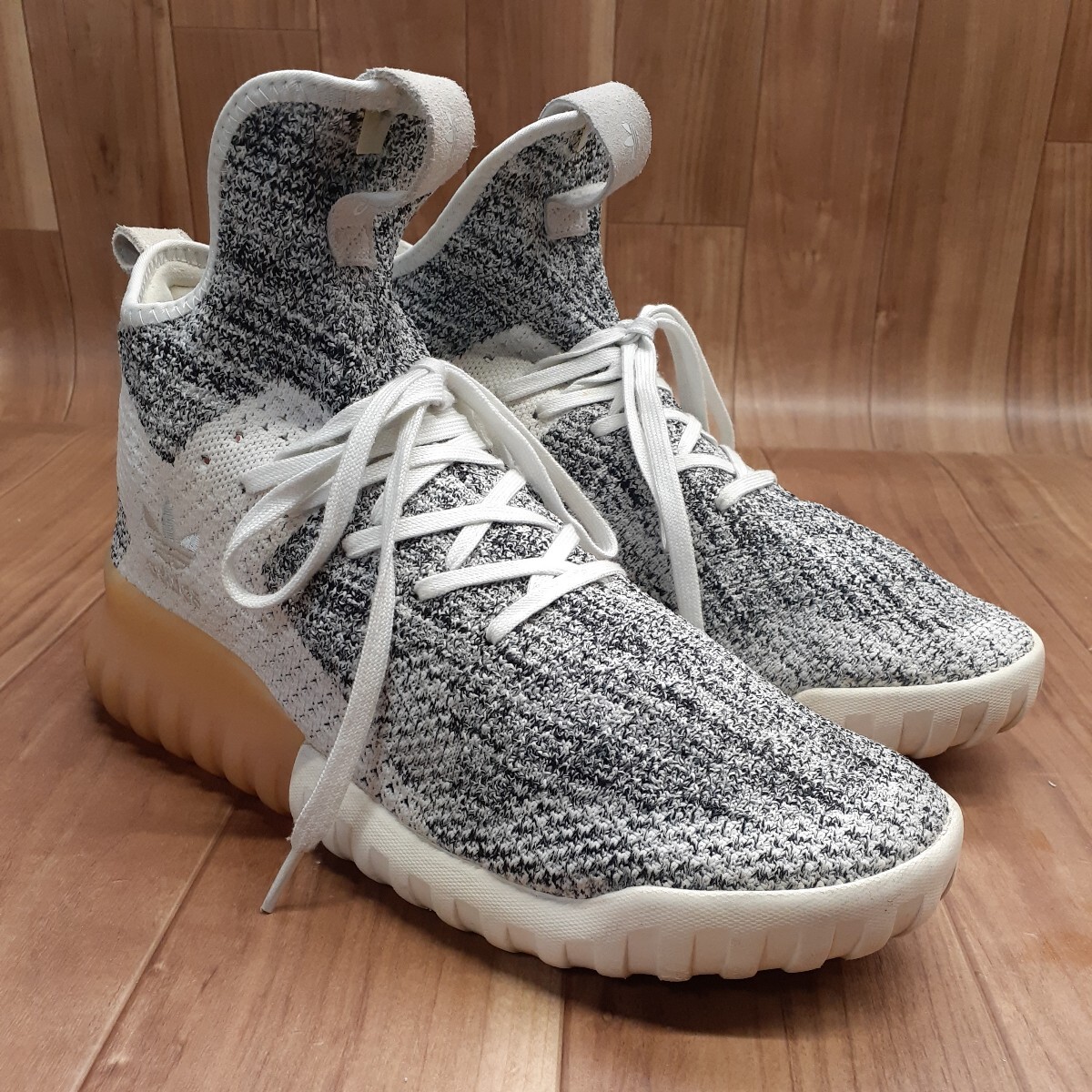 MI240315 adidas アディダス TUBULAR X PK チュブラー ハイカットスニーカー カジュアルスニーカー ウォーキングスニーカー メンズ 27cm_画像1