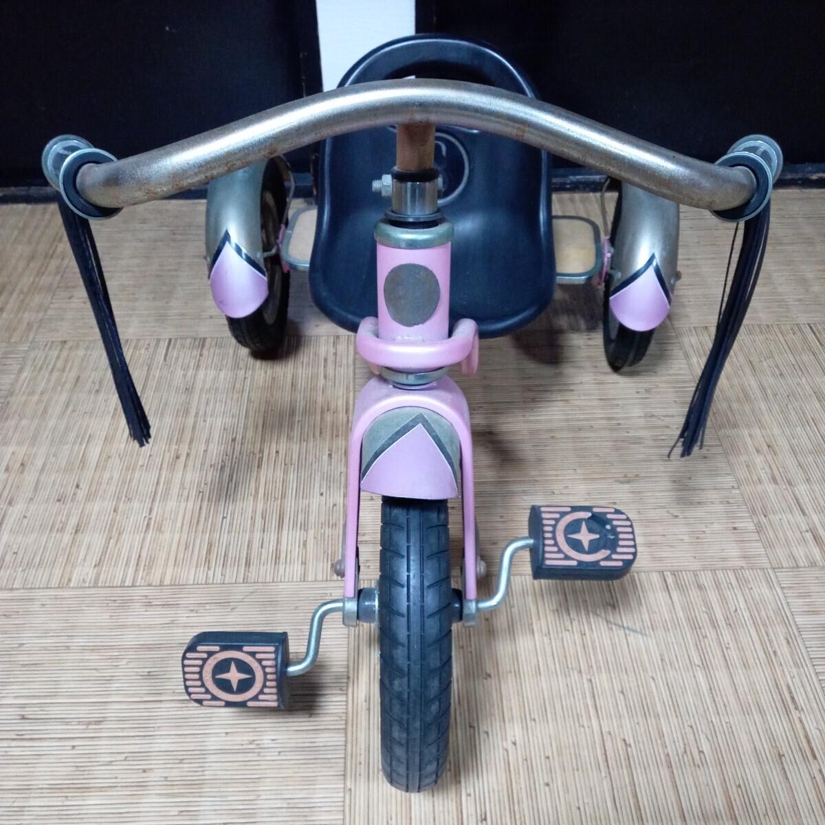 S MI240315 Schwinn 三輪車 ピンク Roadster Tricycle ビンテージ 当時物 希少_画像6