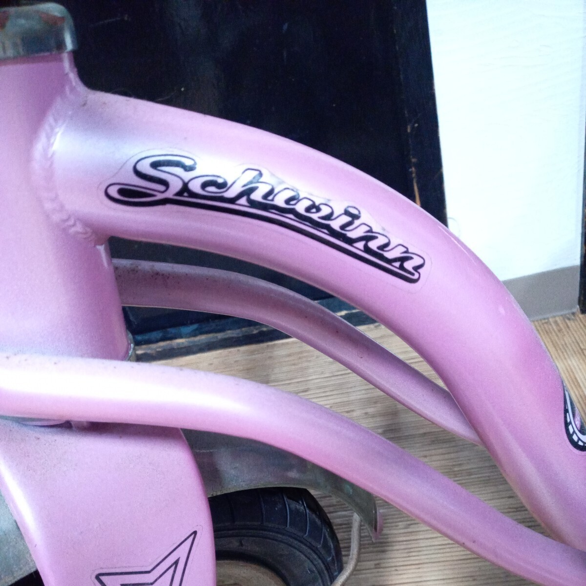S MI240315 Schwinn 三輪車 ピンク Roadster Tricycle ビンテージ 当時物 希少の画像2