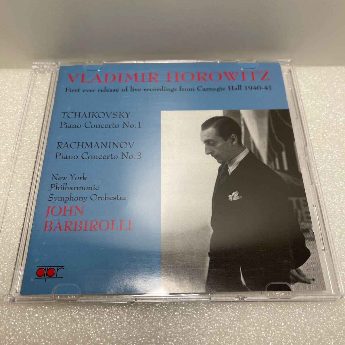 CD HOROWITZ Live ライヴ カーネギーホール 1940-41 ウラディミール・ホロヴィッツ BARBIROLLI NYフィル チャイコフスキー ラフマニノフ_画像1
