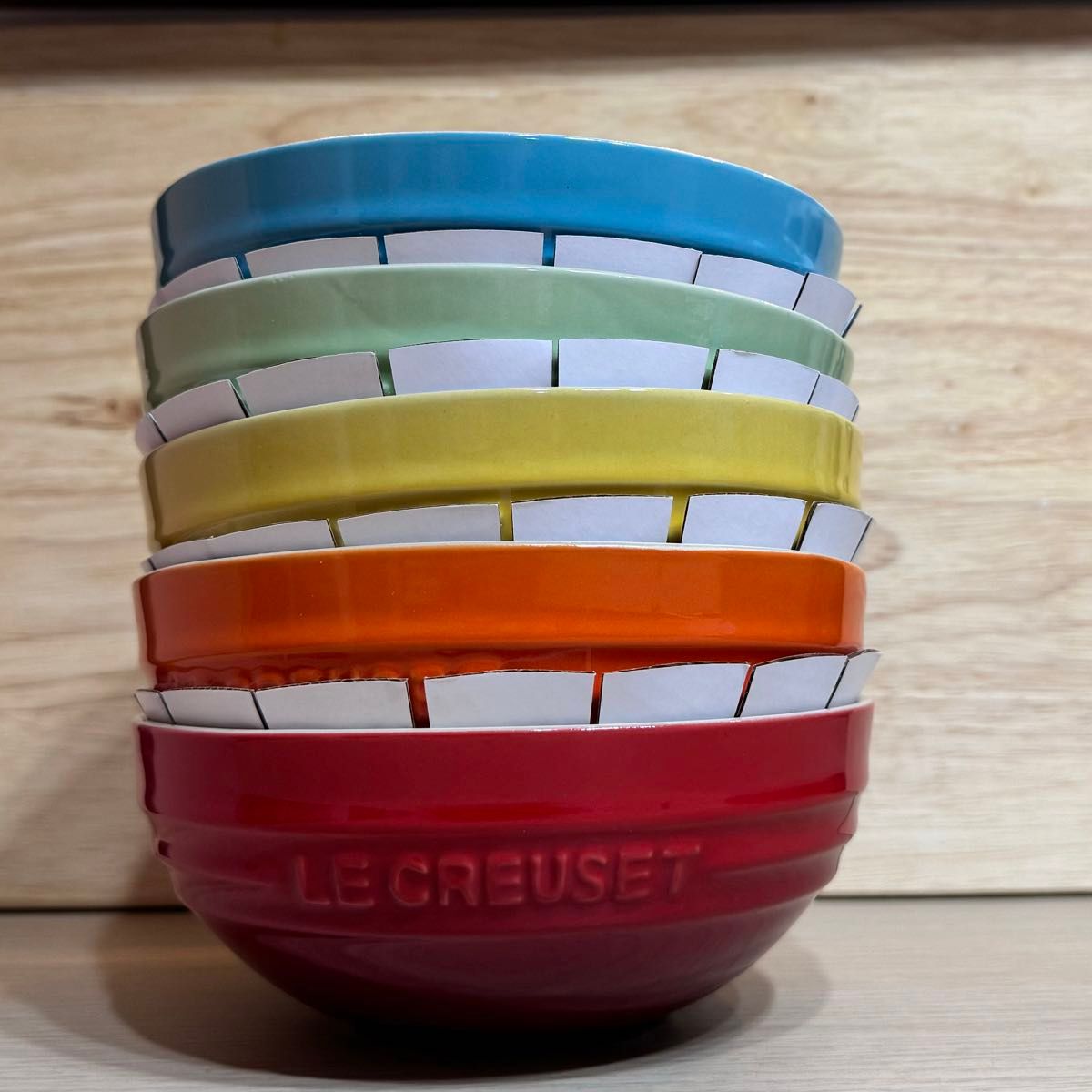 LE CREUSET 【ル・クルーゼ】マルチボウル 15cm レインボーシリーズ5個セット