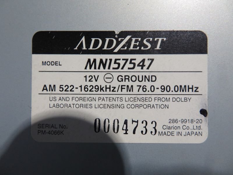 『psi』 アゼスト MN157547 MDLP対応 CD/MDレシーバー 難有り トヨタ・ダイハツ用カプラー_画像8