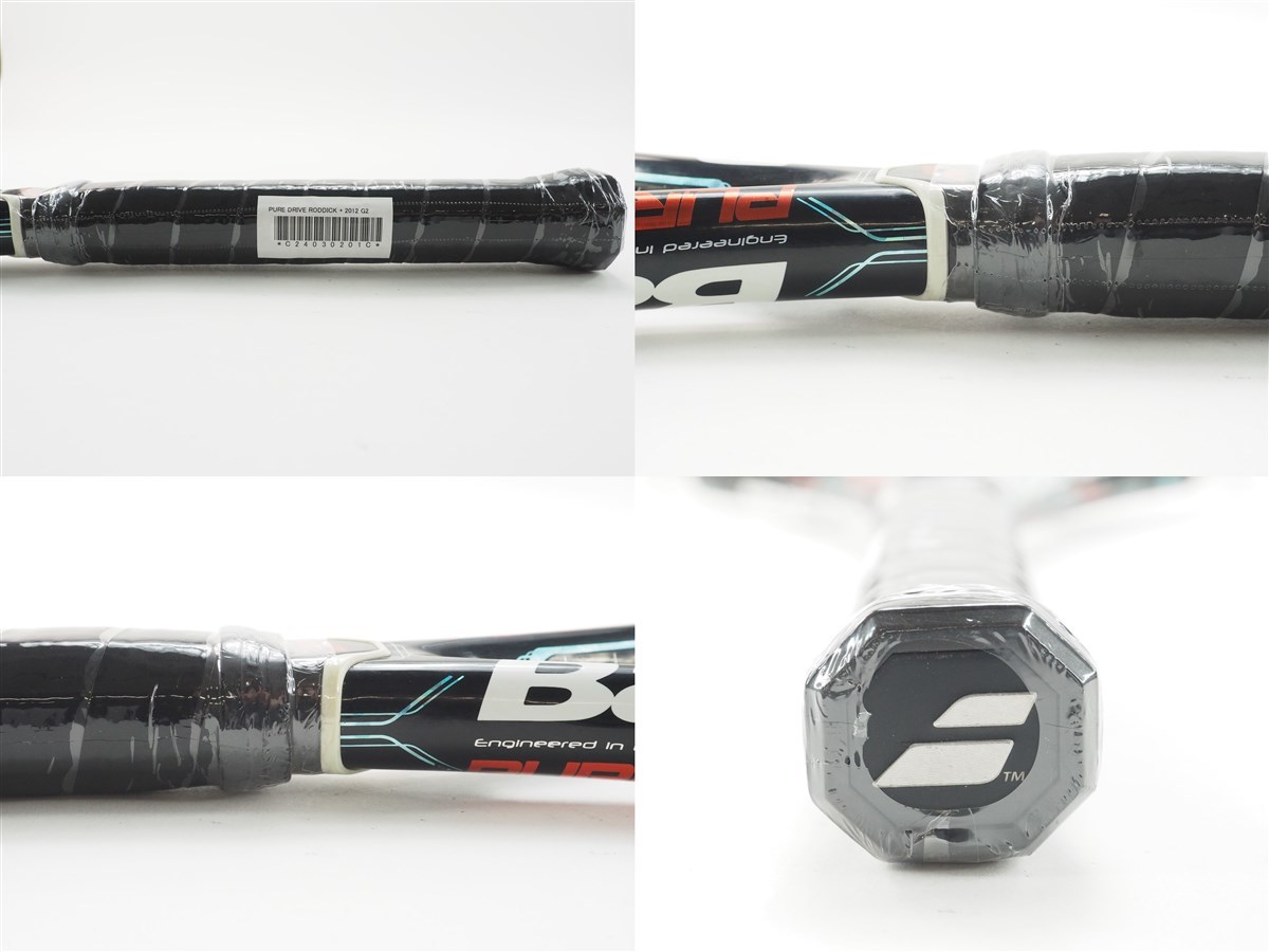 中古 テニスラケット バボラ ピュア ドライブ ロディック プラス 2012年モデル (G2)BABOLAT PURE DRIVE RODDICK + 2012_画像3
