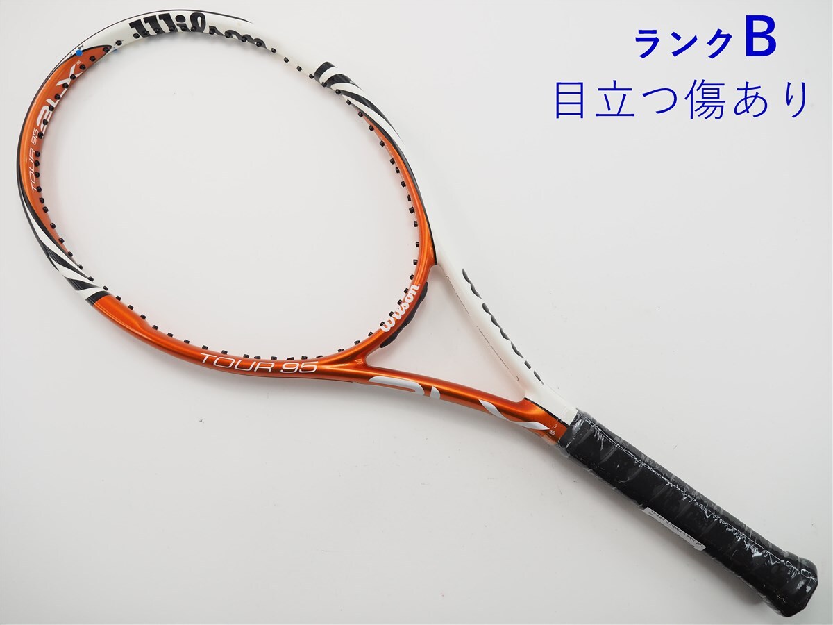 Используемый теннисный ракетка Wilson Tour BLX 95 Orange X White Model 2011 (G2) Wilson Tour BLX 95 (Orange X White) 2011