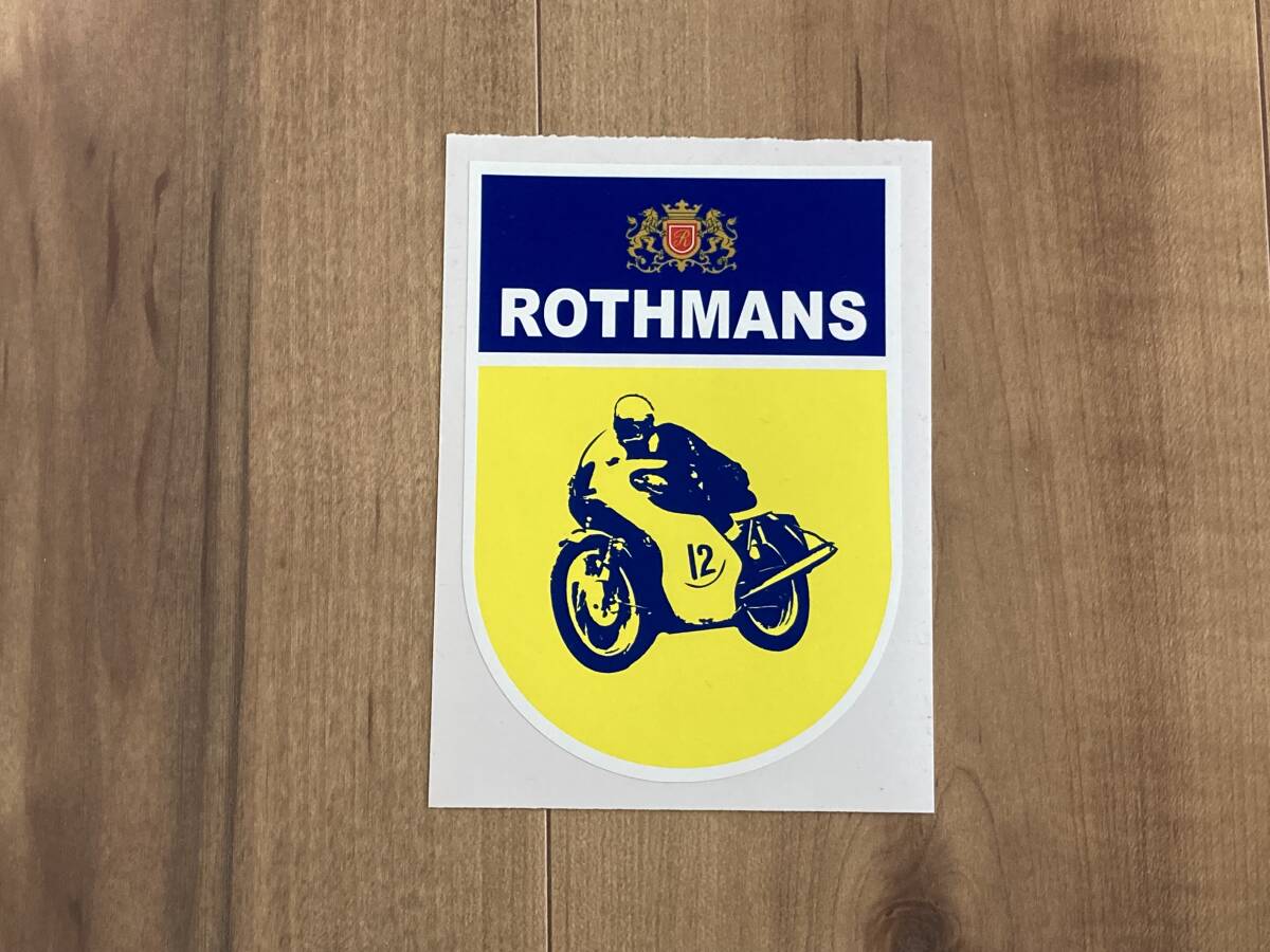 送料無料 Rothmans Bike ロスマンズ バイク ステッカー 90mm x 130mm_画像1