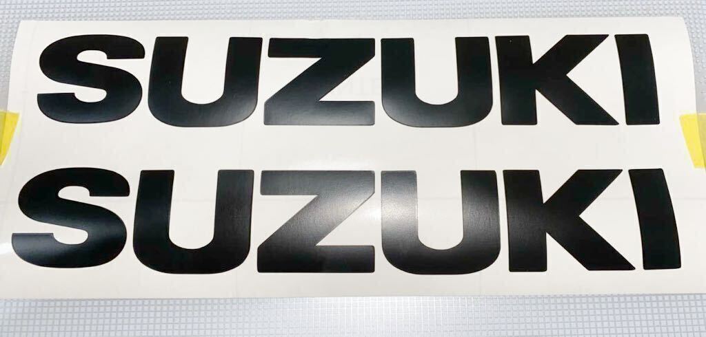 SUZUKI タンクスッテカー 2枚セット サイズ約280mm×40mm 【色変更可能】 タンクデカール スズキ GSX1100S カタナ 中抜き_標準文字