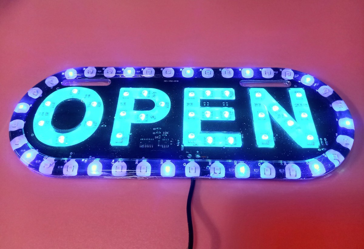 オープン OPEN サインボード お店の営業中看板の画像1