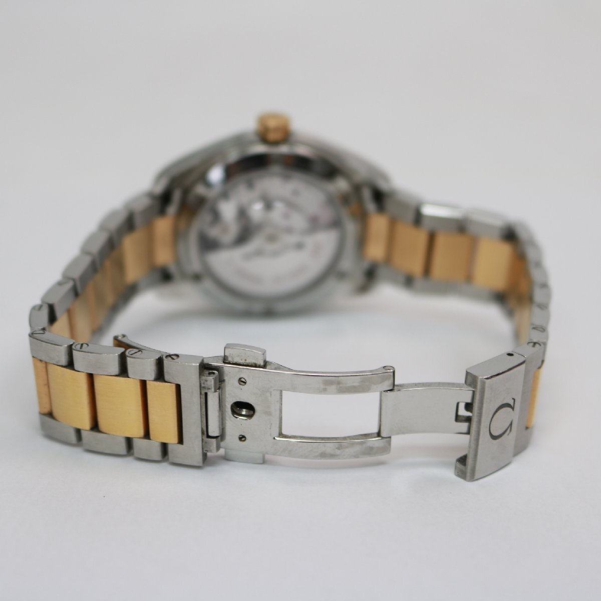 【1円スタート♪/美品】KN1210)オメガ OMEGA シーマスター 150M アクアテラ デイト K18 自動巻き オメガ8500 メンズ腕時計の画像8