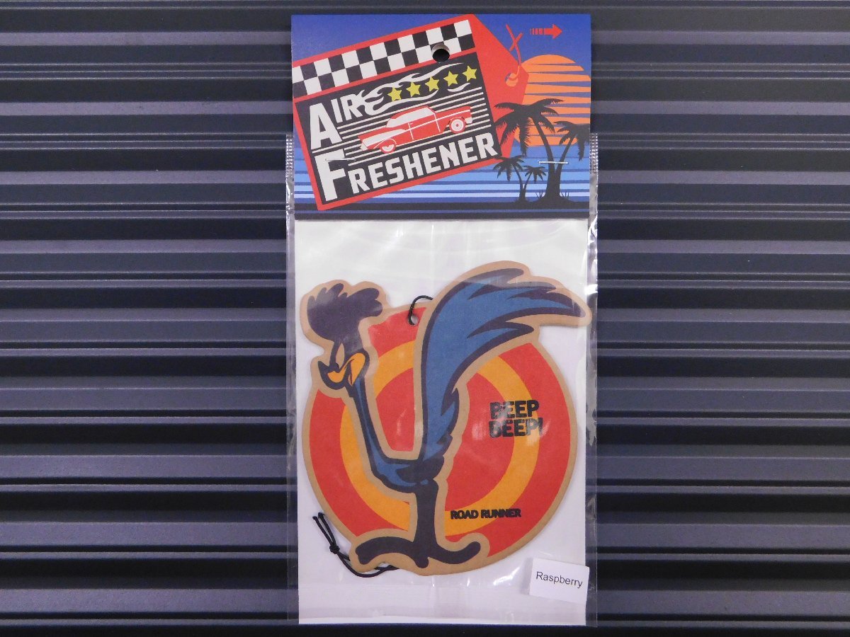 送料\94【Road Runner・ロードランナー】※《エアーフレッシュナー・ラズベリー》 AIR FRESHENER アメリカンの画像1