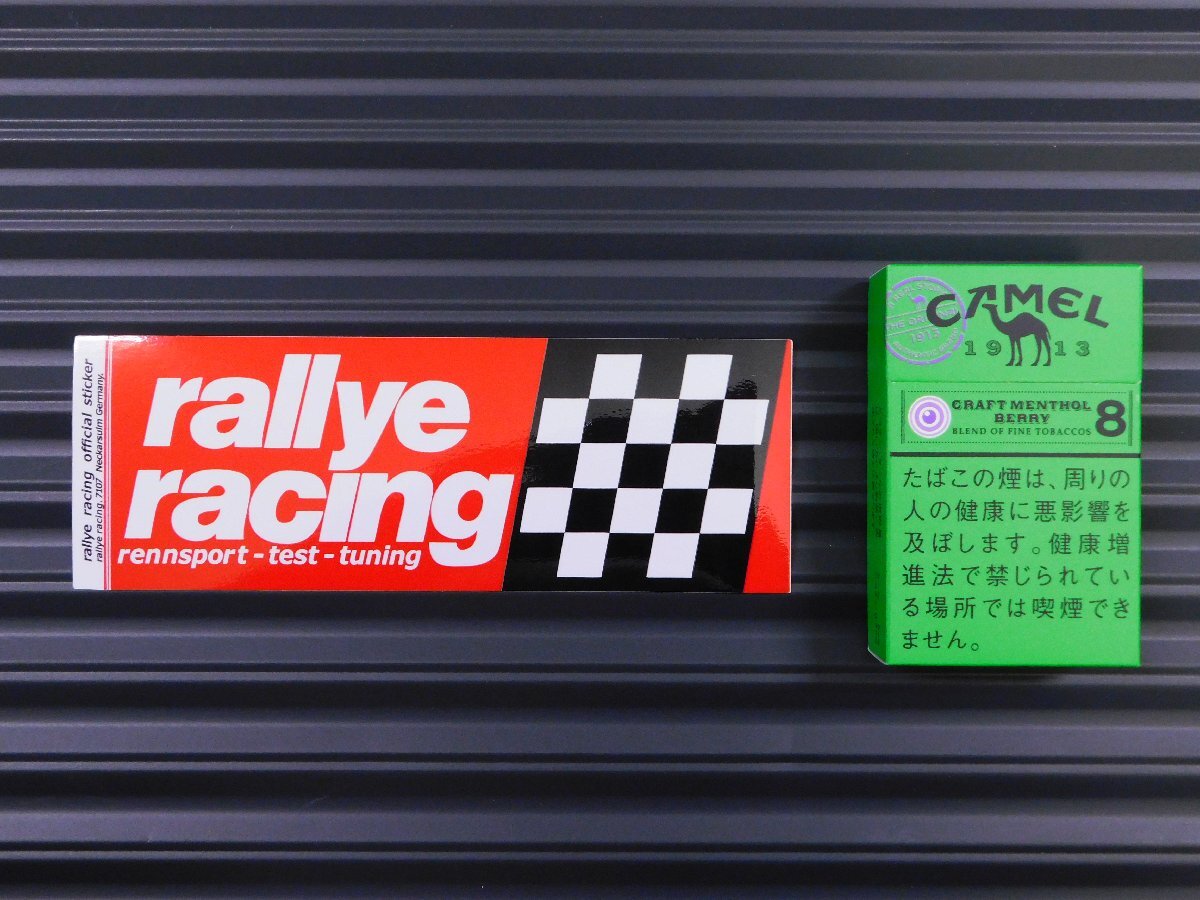 送料\84【rallye racing・アメリカ カー雑誌】※《レーシングステッカー》　(品番：ms139)　アメリカン雑貨　ガレージ_画像2