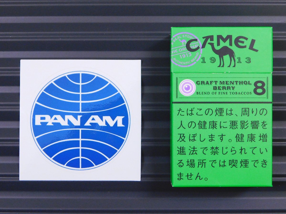 送料\84【PAN AM・パンアメリカン航空】※《レーシングステッカー／２枚セット》　(品番：ms059)　アメリカン雑貨　ガレージ_画像3