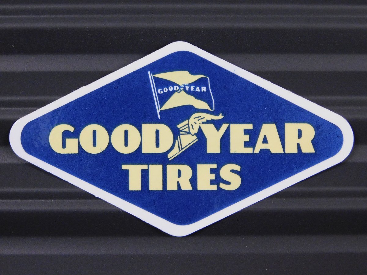 送料\84【GOOD YEAR TIRES・グッドイヤー】※《レーシングステッカー》　(品番：ms017)　アメリカン雑貨　ガレージ_画像1