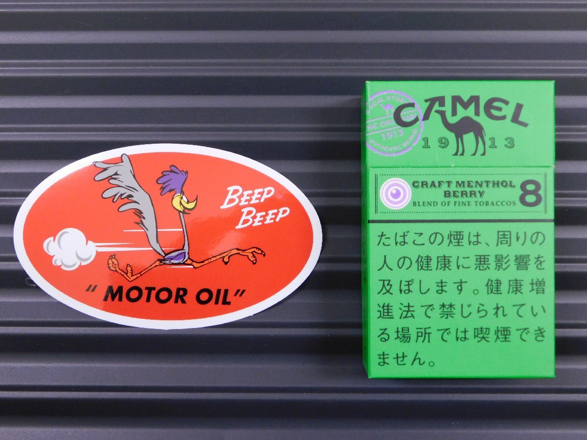 送料\84【MOTOROIL・ロードランナー】※《レーシングステッカー／３枚セット》　(品番：ms68)　アメリカン雑貨　ガレージ_比較