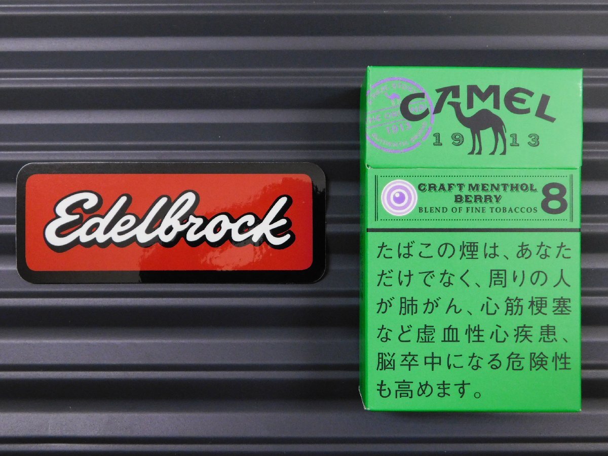 送料\84【Edelbrock・エーデルブロック】※《レーシングステッカー／２枚セット》　(品番：ms012)　アメリカン雑貨　ガレージ_比較